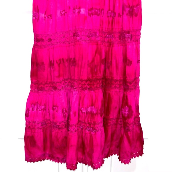 Pink Tie Dye Maxi Dress NWOT - Picture 6 of 7